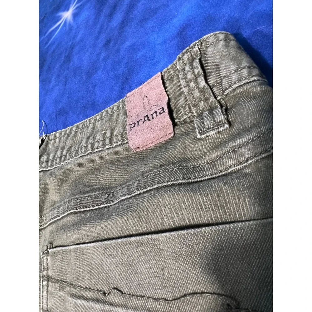 Prana Slim Fit Pants Mens 32x32 Olive Green Five Pocket Trousers